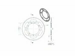 Kettenrad 54 Zhne MBK 68 / 88 / 89 (Durchmesser 110mm)