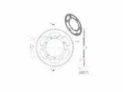 Kettenrad 54 Zhne MBK 68 / 88 / 89 (Durchmesser 110mm)