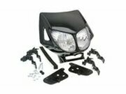 Scheinwerfermaske Enduro Doppeloptik schwarz