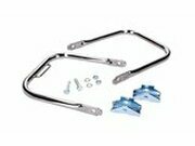 Gepcktrger Set hinten Chrom kurzer Sttzbgel Simson...