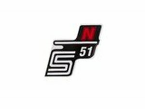 Schriftzug S51 N Folie / Aufkleber rot Simson S51