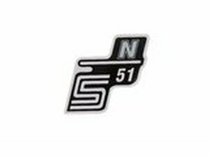 Schriftzug S51 N Folie / Aufkleber silber Simson S51