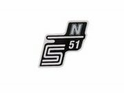 Schriftzug S51 N Folie / Aufkleber silber Simson S51