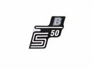 Schriftzug S50 B Folie / Aufkleber silber Simson S50