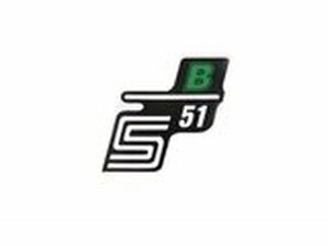 Schriftzug S51 B Folie / Aufkleber grn Simson S51