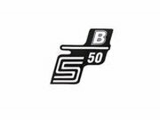 Schriftzug S50 B Folie / Aufkleber wei Simson S50