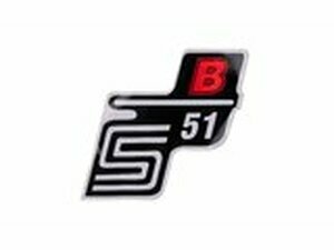 Schriftzug S51 B Folie / Aufkleber rot Simson S51