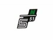 Schriftzug S51 N Folie / Aufkleber grn Simson S51