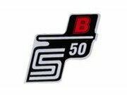 Schriftzug S50 B Folie / Aufkleber rot Simson S50