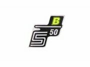 Schriftzug S50 B Folie / Aufkleber neongelb Simson S50