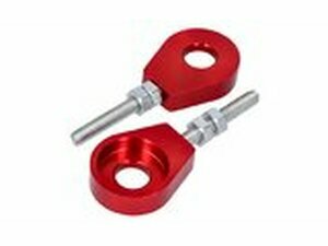 Kettenspanner Satz 12mm Alu Puch / Simson / Kreidler / Sachs rot