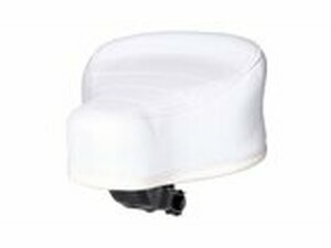 Sattel neuer Typ wei mit Puch Schriftzug