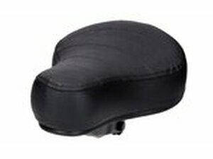 Sattel flach 60mm abgesteppt schwarz Mofa