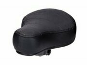 Sattel flach 60mm abgesteppt schwarz Mofa