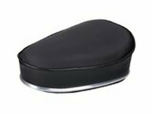 Sitzbank schwarz mit Chromleiste / 22mm Klemmung Mofa