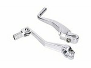 Schalthebel + Kickstarter Set klappbar Alu silber Simson S51
