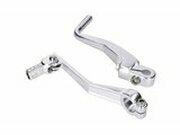 Schalthebel + Kickstarter Set klappbar Alu silber Simson S51