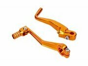 Schalthebel + Kickstarter Set klappbar Alu gold Simson S51