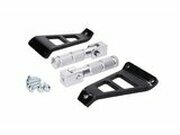 Sozius Fussrasten Alu Beta RR 50 mit Halterung silber