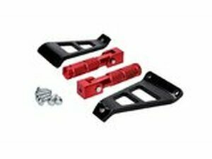 Sozius Fussrasten Alu Beta RR 50 mit Halterung rot