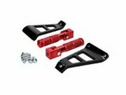 Sozius Fussrasten Alu Beta RR 50 mit Halterung rot