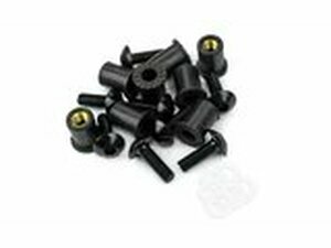 Schraubenkit Windschutzscheibe schwarz M5x16mm 8 Stck.