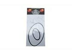 Aufkleber Nummer 0 wei (h. 13cm)