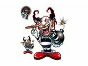 Aufkleber Lethal Threat Clown mit Bombe 15x20cm