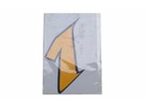 Aufkleber Nummer 1 gelb (h. 9cm)