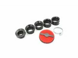 Luftfilter extra flach AW 28 - 44mm Schwarz / Rot