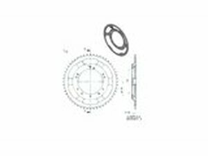 Kettenrad 52 Zhne Peugeot 103 SP / SPX (jGrimeca Felge)