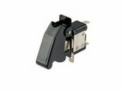 Kippschalter mit LED rot Deckel schwarz