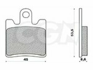Bremsbelge Suzuki Burgman AN 250 - 400ccm bis 2006