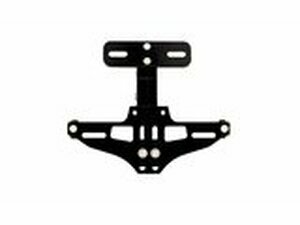 Kennzeichenhalter CNC drehbar Alu schwarz