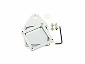 Halter Steuerplakette / Vignette eckig Alu