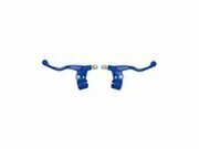 Bremshebel kurz mit Halter Alu blau (x2)