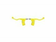 Bremshebelset kurz gelb universal mit Halterung