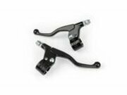 Bremshebelset kurz mit Halterung schwarz universal