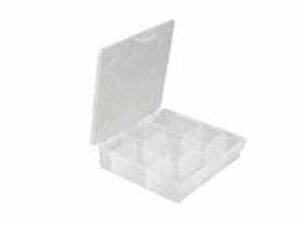 Kleinteilebox transparent mit Fchern 137x137x31mm universal