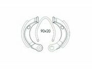 Bremsbacken (Grimeca) 90x20 Peugeot 103 SPX / RCX / Fox