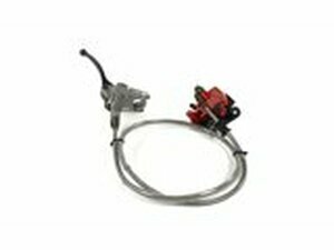 Bremsen Kit vorn 2 Bremskolben Hix Pit Bike / Dirt Bike rot