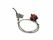 Bremsen Kit vorn 2 Bremskolben Hix Pit Bike / Dirt Bike rot