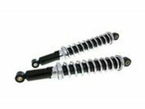 Stodmpfer 370mm schwarz / verchromte Federn Mofa (x2)