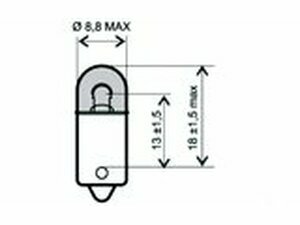 Birne Standlicht Scheinwerfer 6V 4W BA9S Sockel