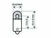Birne Standlicht Scheinwerfer 6V 4W BA9S Sockel