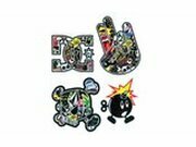 Aufkleber Satz Sticker Bomb