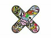 Aufkleber Plaster Sticker Bomb