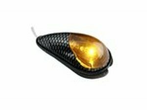 Blinker / Lampen zum Aufkleben Tropfenform carbon / getnt