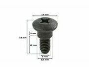 Bundschraube M6x17 (9x6) schwarz