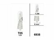 Glassockellampe T5 12V 1,2W